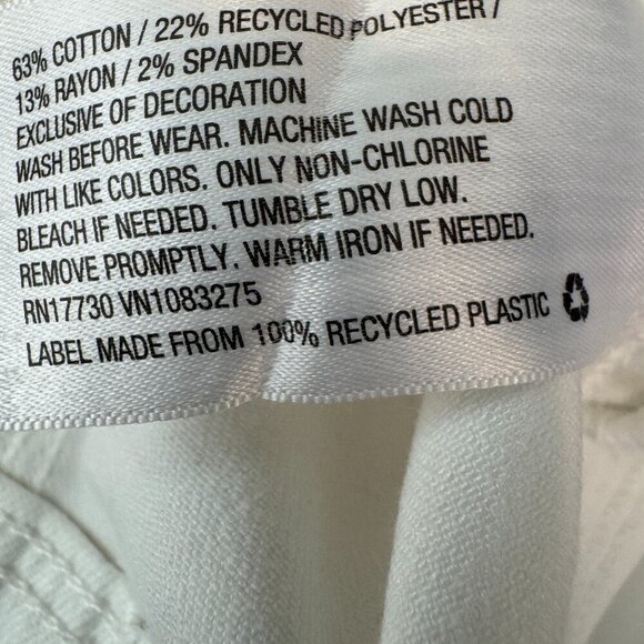 Cat&Jack Girls White Jean Jacket Size Large (10/12) - Picture 7 of 7